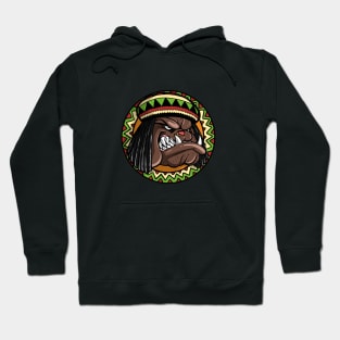 Franck, the bulldog, Rasta Mode Hoodie